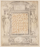KT 2009 078
          <br/>
          Doorlopende kalender in geornamenteerd kader
          <br/>
          <em>Anoniem (17de eeuw)</em>